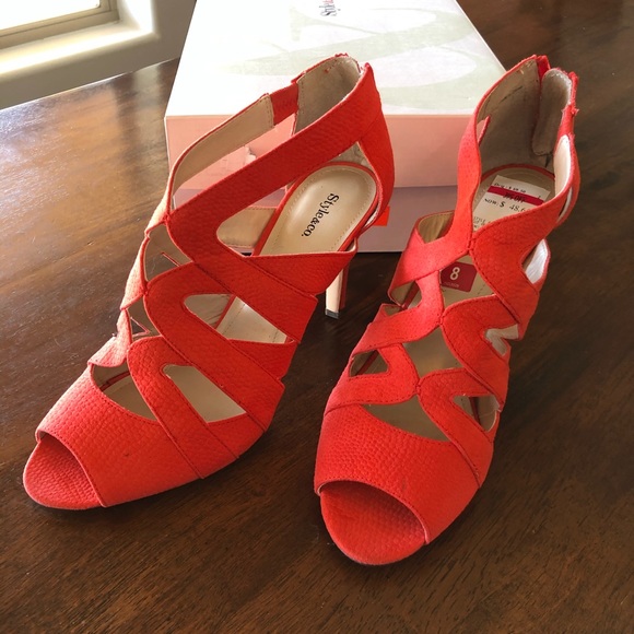 Style & Co. Shoes - Bright Coral Heels